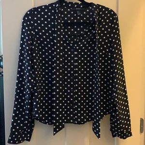Polka dot blouse